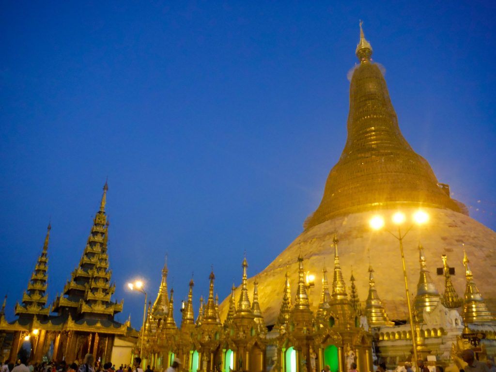 Yangon Shwedagon pagode reisroute Myanmar